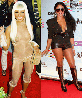 Lil Kim Blonde Brunette Hairstyles