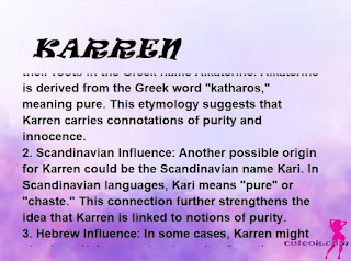 meaning of the name KARREN