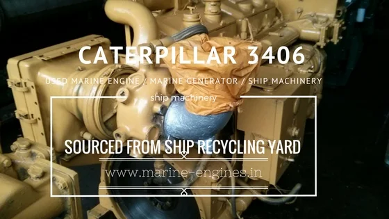 caterpillar, CAT 3406, marine, used, generator, motor, motori, moteur, engine, ship, machinery, running, condition, ship recycling