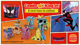 spider-man Burger King toys 2023 includes 6 paper based toys to construct