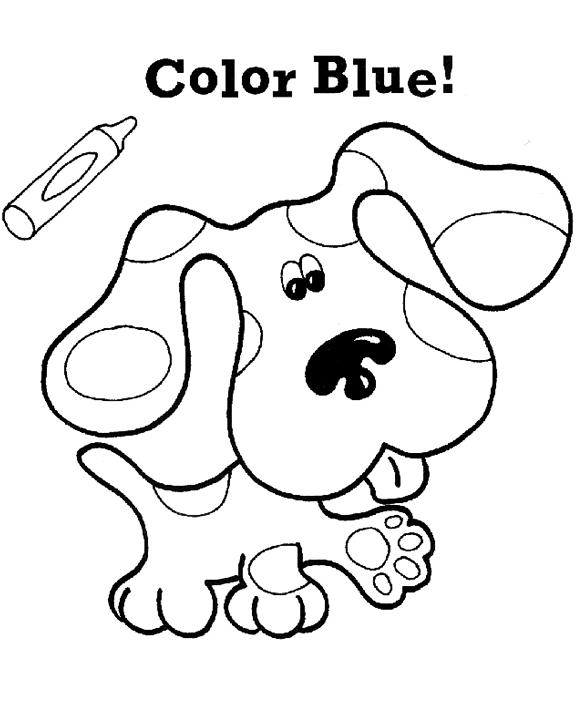 Desenhos A Pista de Blue para Colorir – As Pistas da Blue – Las pistas de Blue para colorear