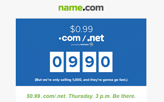 tên miền .COM/.NET còn 0.99$