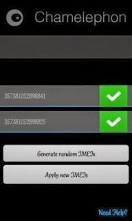 CHAMELEPHON untuk mengtasi imei invalid