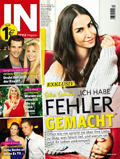 Magazine Cover : Sila Sahin Magazine Photoshoot Pics on InStyle Magazine Germany January 2014 Issue 