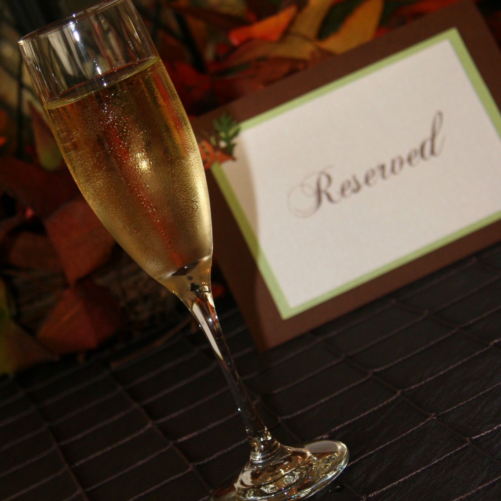 Fall Wedding Reception