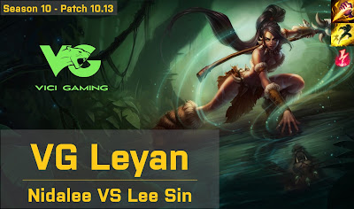 VG Leyan Nidalee JG vs Leesin - KR 10.13