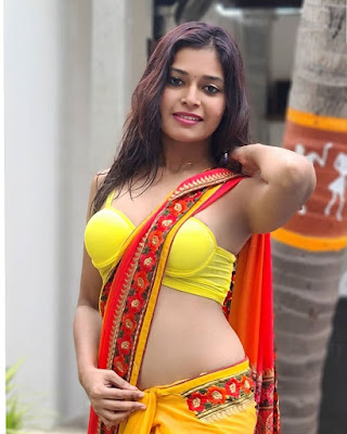 DHARSHA GUPTA HOT PHOTOS IN SAREE
