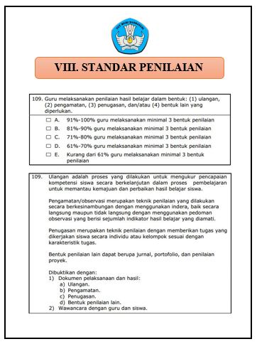  Standar Penilaian Format Microsoft Word ✔ Download Cover / Sampul Map Akreditasi 2019 Standar Kompetensi VIII (8) Standar Penilaian Format Word