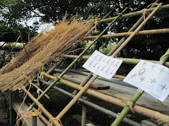 茅葺き体験会場