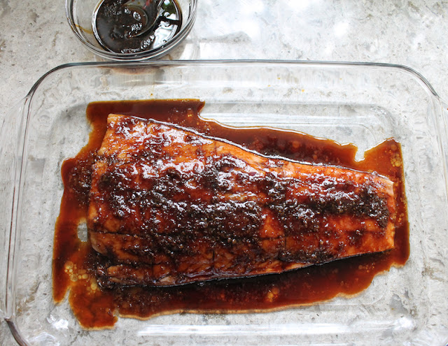 Food Lust People Love: This charcoal grilled soy ginger salmon is bursting with flavor from the sticky roasted marinade but what really makes the salmon divine is the smokiness from the hot charcoal.