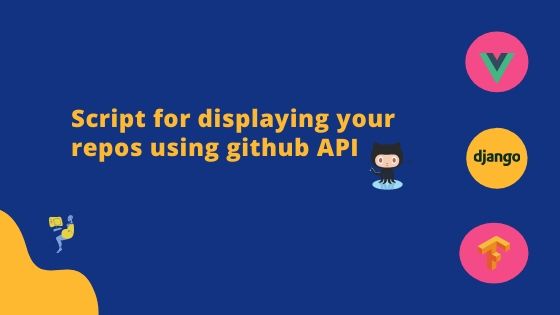 Script for displaying your repos using github API