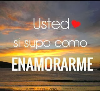 Usted si supo como enamorarme