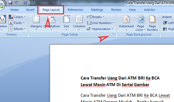 Cara Membagi Satu Lembar Kerja MS Word Menjadi Dua Bagian