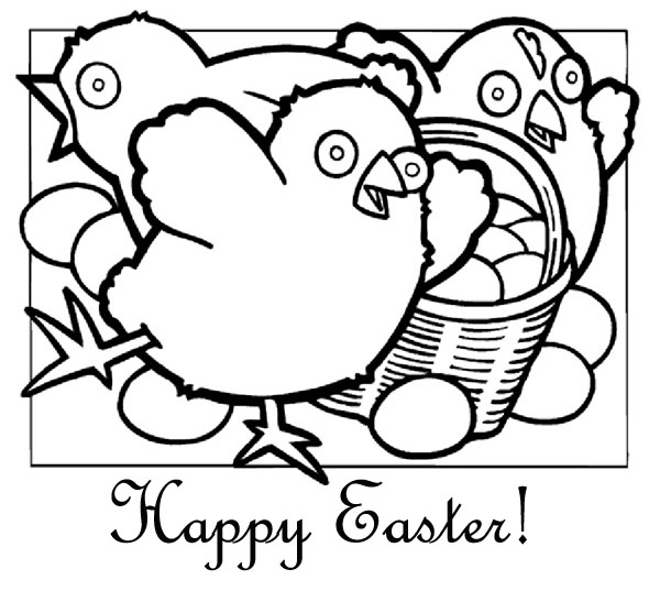 coloring pages for easter chicks. coloring pages of easter