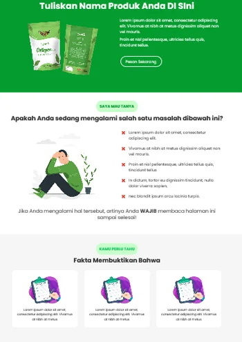 landing page blogspot