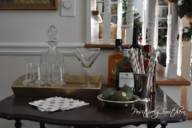 how to style a bar cart