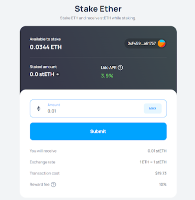 How to stake ETH on Lido