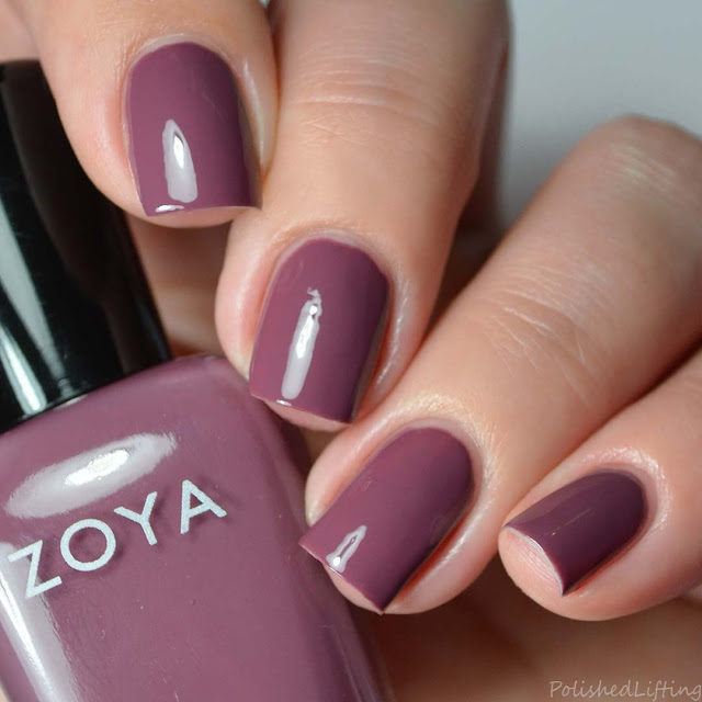 muted plum nail polish