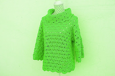 Jersey amarillo a crochet y ganchillo4