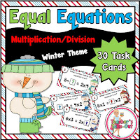  Winter Equal Equations using Multiplication and Division