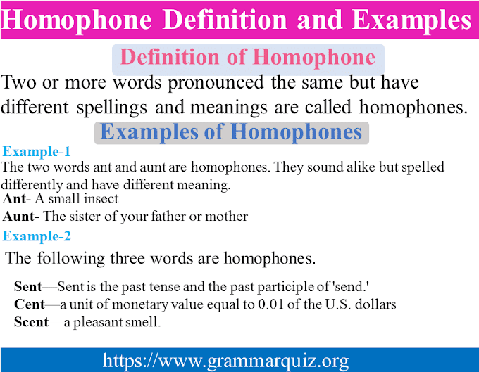What are Homophones? Definition and Examples of Homophones