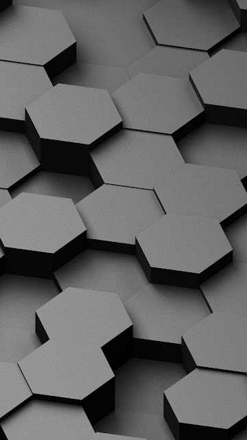 Honeycomb, Abstract, 3D, Gray