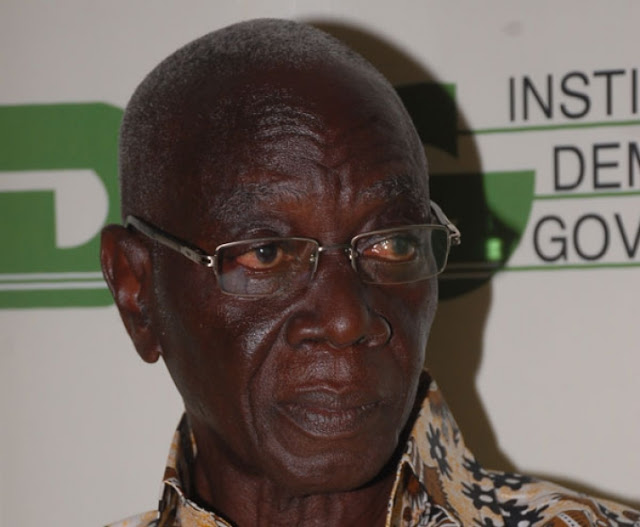 The former chairman of the Electoral Commission Dr. Kwadwo Afari Gyan
