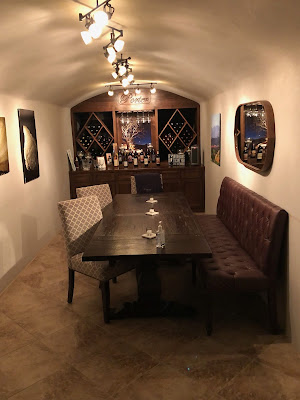 Intimate tasting area at Porter Family Vineyards