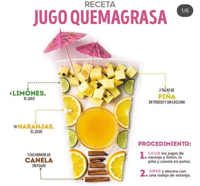 Receta del mejor jugo quemagrasa 