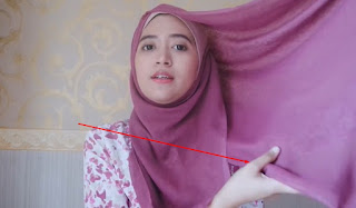 Kumpulan Gambar Tutorial Cara Memakai Hijab Panjang