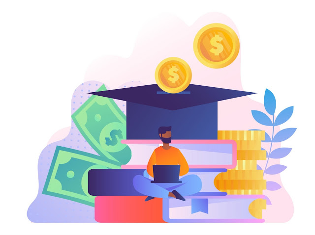 Education loan concept vector image