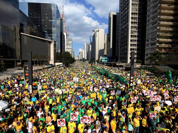 Manifestações contra o governo atingem mais de 170 cidades no Brasil