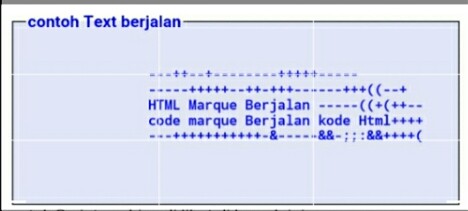 Code html marquee