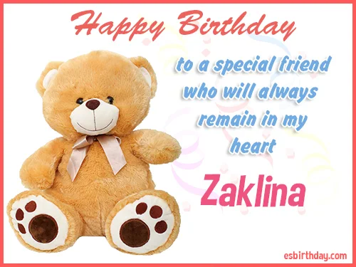 Zaklina Happy birthday friends always