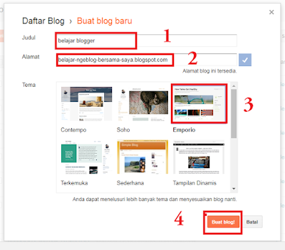 bikin blogger gratis untuk pemula