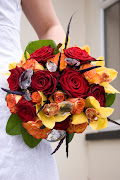 Wedding flowers 'Fire' themed (lily lounge wedding flowers )