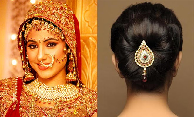 Beehive Hairstyle - Indian, Pakistani, Asian Bridal Hair Style 