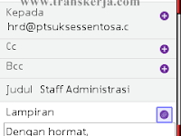 Cara Membuat Lamaran Kerja Via Email Lewat Hp