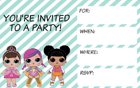 L.O.L. surprise party printables