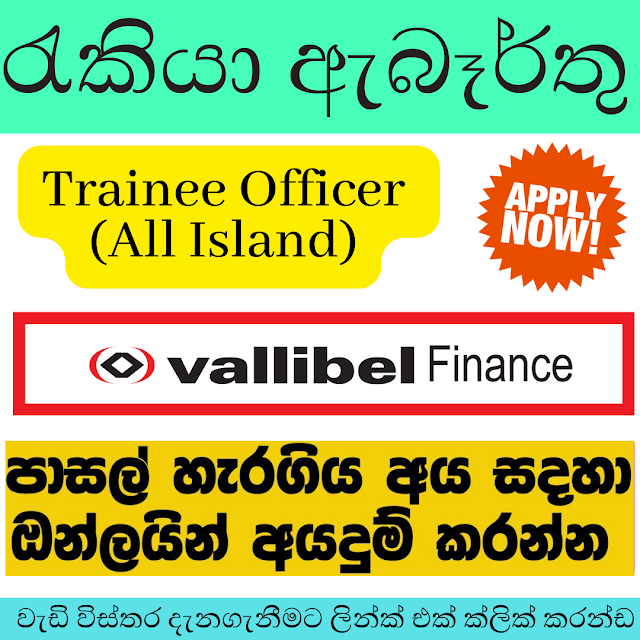 Vallibel Finance PLC/Trainee Officer