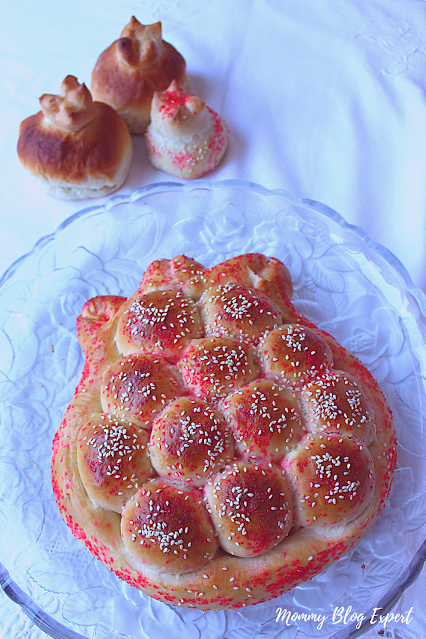 Pomegranate Challah Round Bread Recipe Rosh Hashana