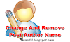 How to Change and Remove Post Author Name in Blogger Blog