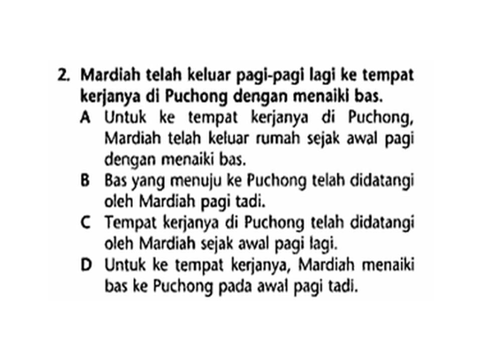 Bahasa Melayu Tingkatan 2: JENIS-JENIS AYAT