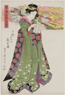 Opening Performance in Nichô-machi (Nichô-machi no kaomise), from the series Eight Views of Famous Places in the Eastern Capital (Tôto meisho hakkei)