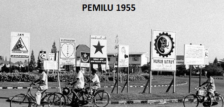 Pelaksanaan pemilihan umum 1955.