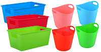 Dollar Tree plastic storage bins