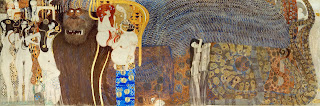 Бетховенский фриз - Враждебные силы (полный вид) (1902) (Вена, галерея Бельведер)