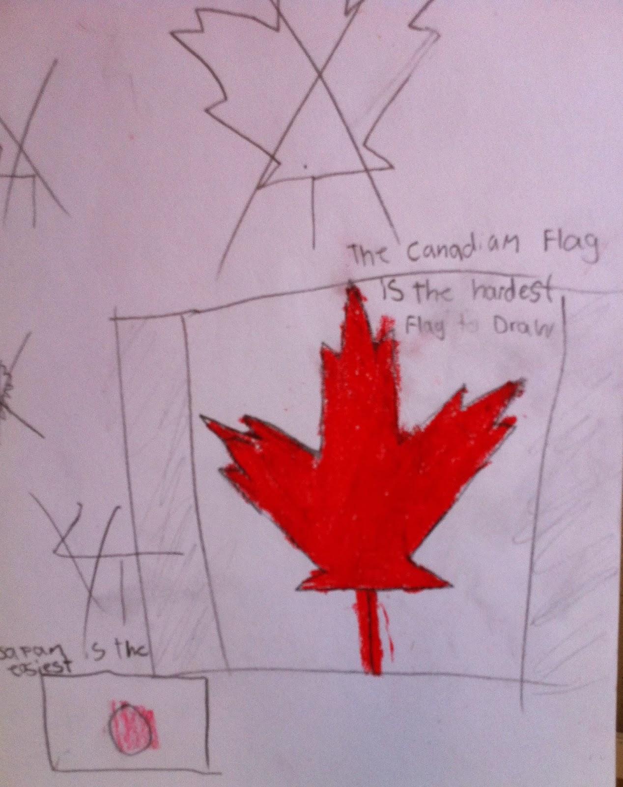 The Artist Playground: Drawing the Canadian Flag and finishing other