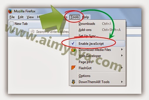 Pemakaian Javascript sudah menjadi standar dalam pembuatan website di internet Cara Setting Javascript di Mozilla Firefox