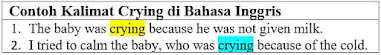 Contoh Kalimat Crying di Bahasa Inggris dan Pengertiannya